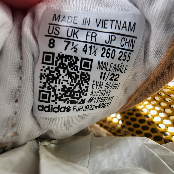 Adidas Hyperturf Adventure Shoes Mens Sz 8 Magic Beige Off White Gum NEW in Box - Picture 7 of 13